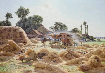 Die Dreschmaschine (Loiret) 1896